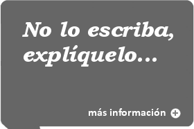 No lo escriba, explíquelo....